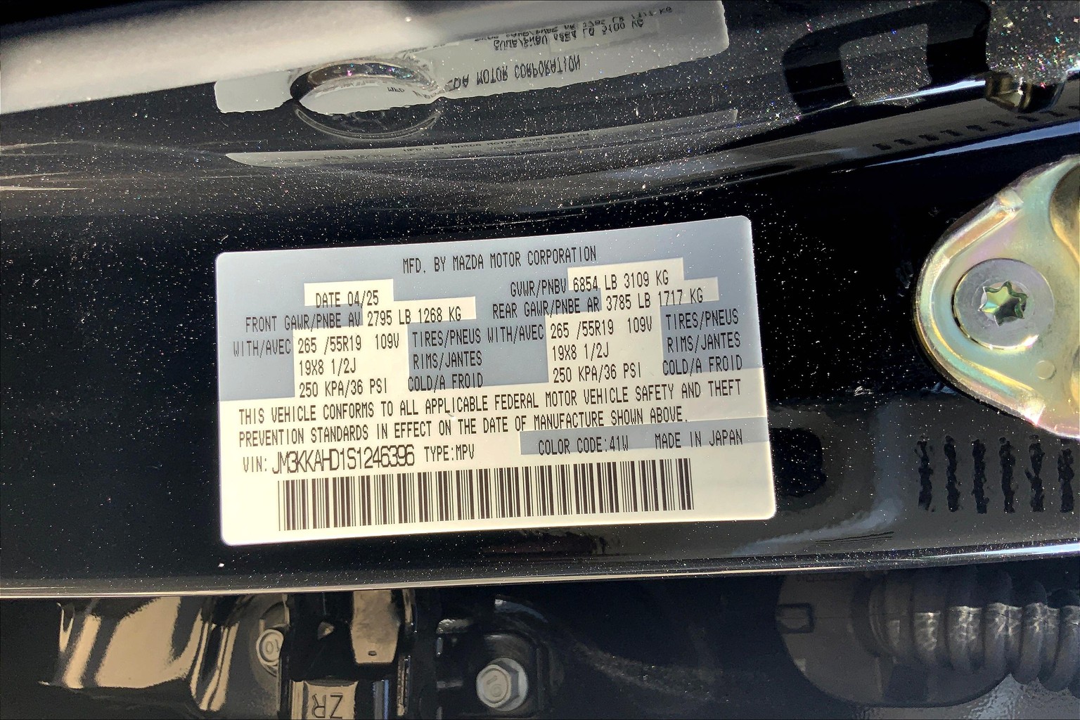 New 2025 Mazda CX-90 3.3 Turbo Select AWD SUV in Denton #S1246396